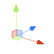 3 colored arrows representing X, Y, and Z axis connected at a center point
