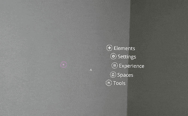Switch to free floating menu in HoloLens.